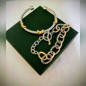 David Yurman Style Bracelets